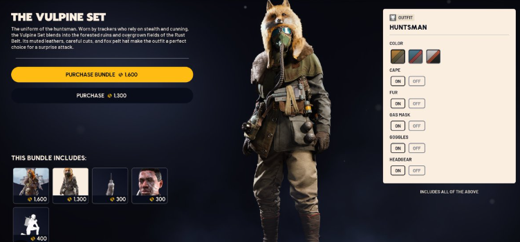 vulpine set arc raiders